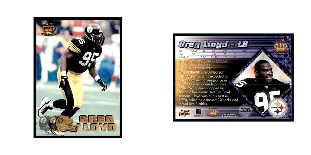 Greg Lloyd 1997 Pacific #330 Football Cards Football Card NM