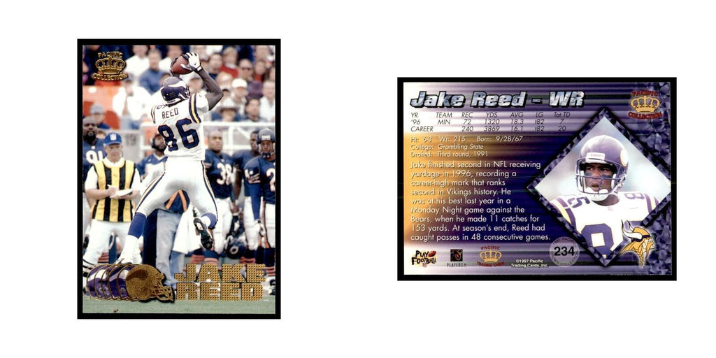 Jake Reed 1997 Pacific #234 Football Cards Football Card NM