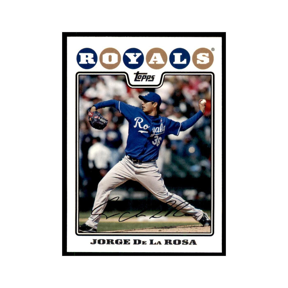 Jorge de la Rosa 2008 Topps #622 Baseball Cards Baseball Card NM