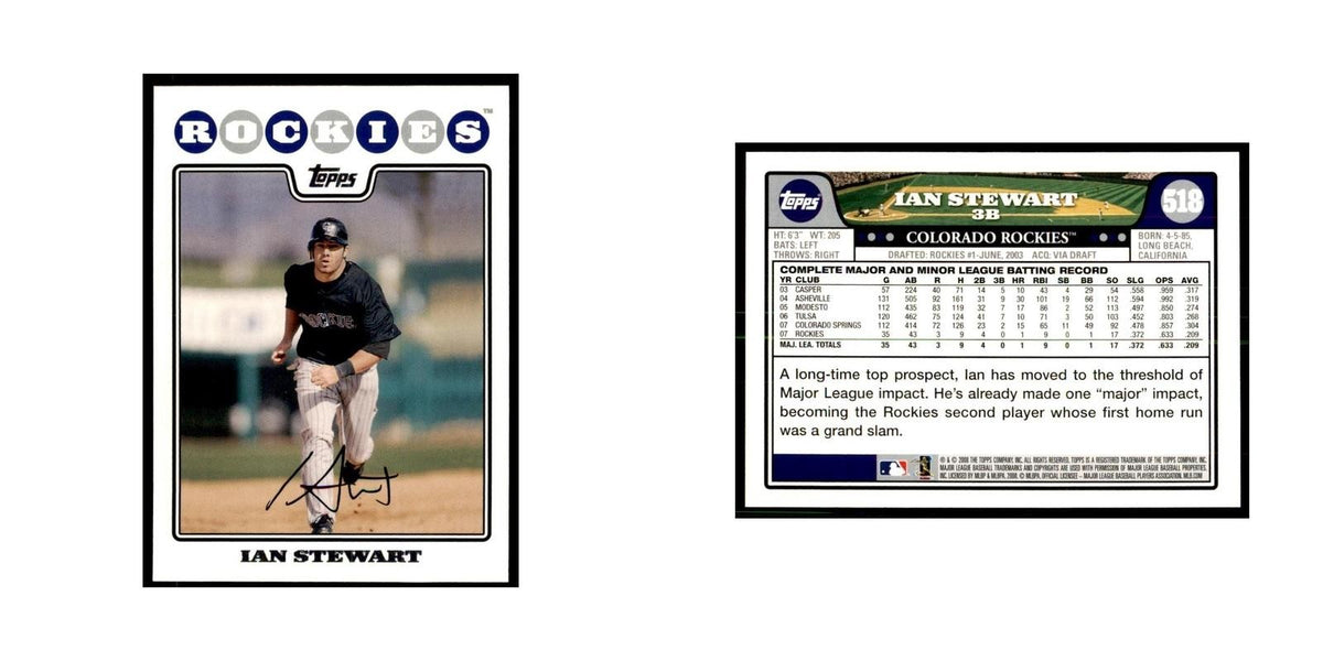 Ian Stewart 2008 Topps #518 Baseball Cards Baseball Card NM