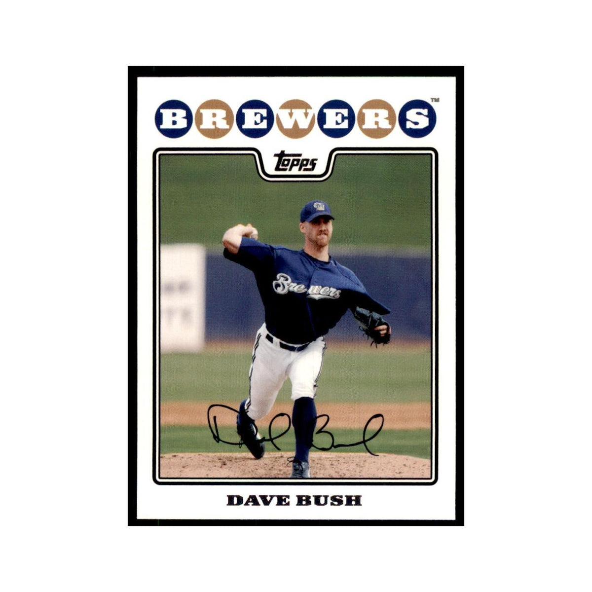 Dave Bush 2008 Topps #576 Baseball Cards Baseball Card NM