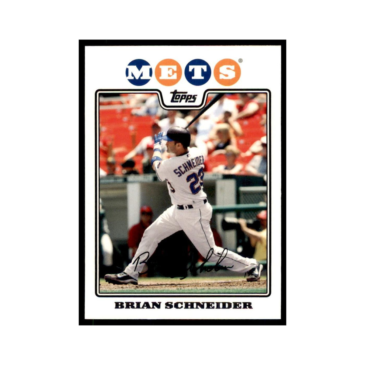 Brian Schneider 2008 Topps #471 Baseball Cards Baseball Card NM