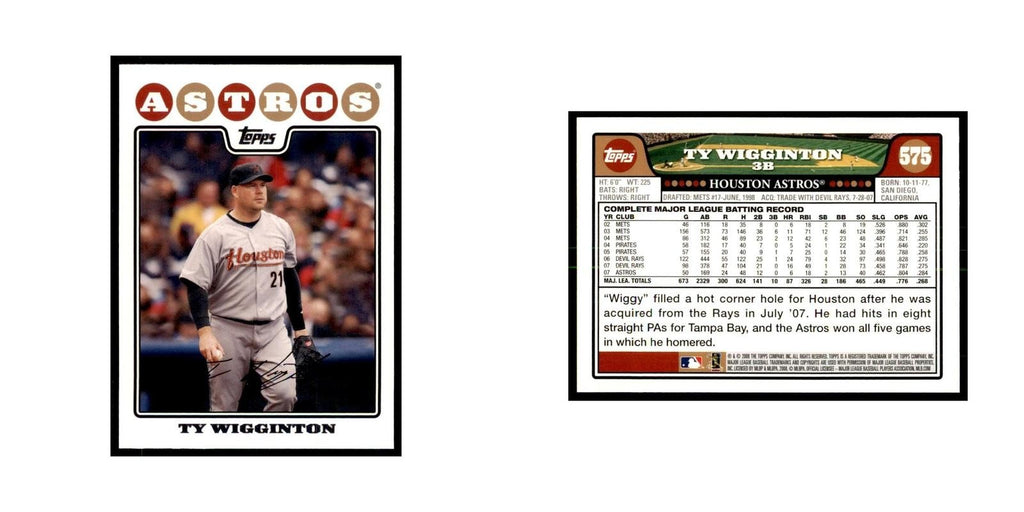 Ty Wigginton 2008 Topps #575 Baseball Cards Baseball Card NM