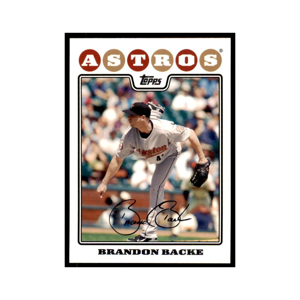 Brandon Backe 2008 Topps #421 Baseball Cards Baseball Card NM