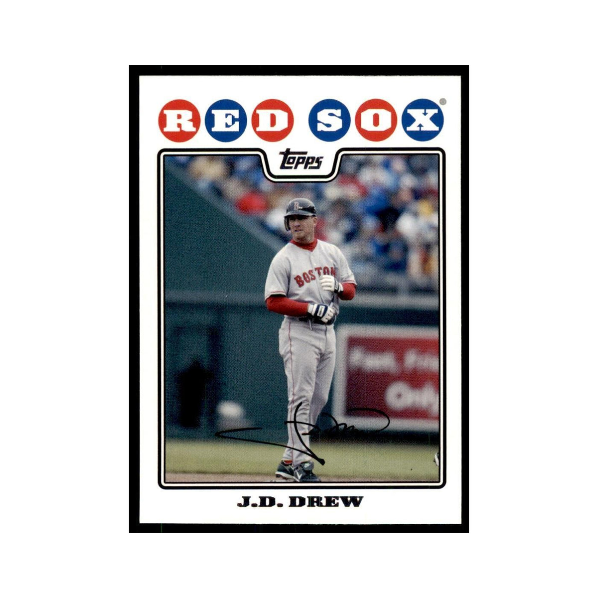 J.D. Drew 2008 Topps #552 Baseball Cards Baseball Card NM