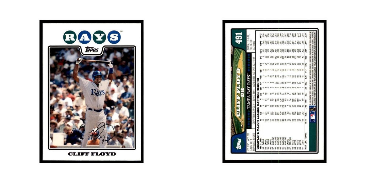 Cliff Floyd 2008 Topps #491 Baseball Cards Baseball Card NM