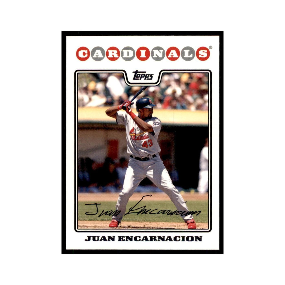 Juan Encarnacion 2008 Topps #526 Baseball Cards Baseball Card NM