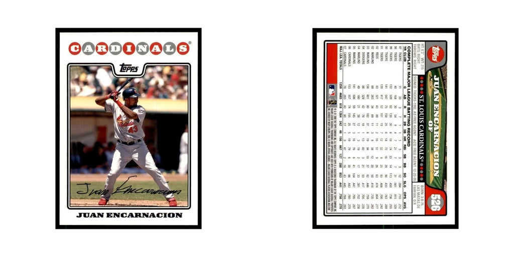 Juan Encarnacion 2008 Topps #526 Baseball Cards Baseball Card NM