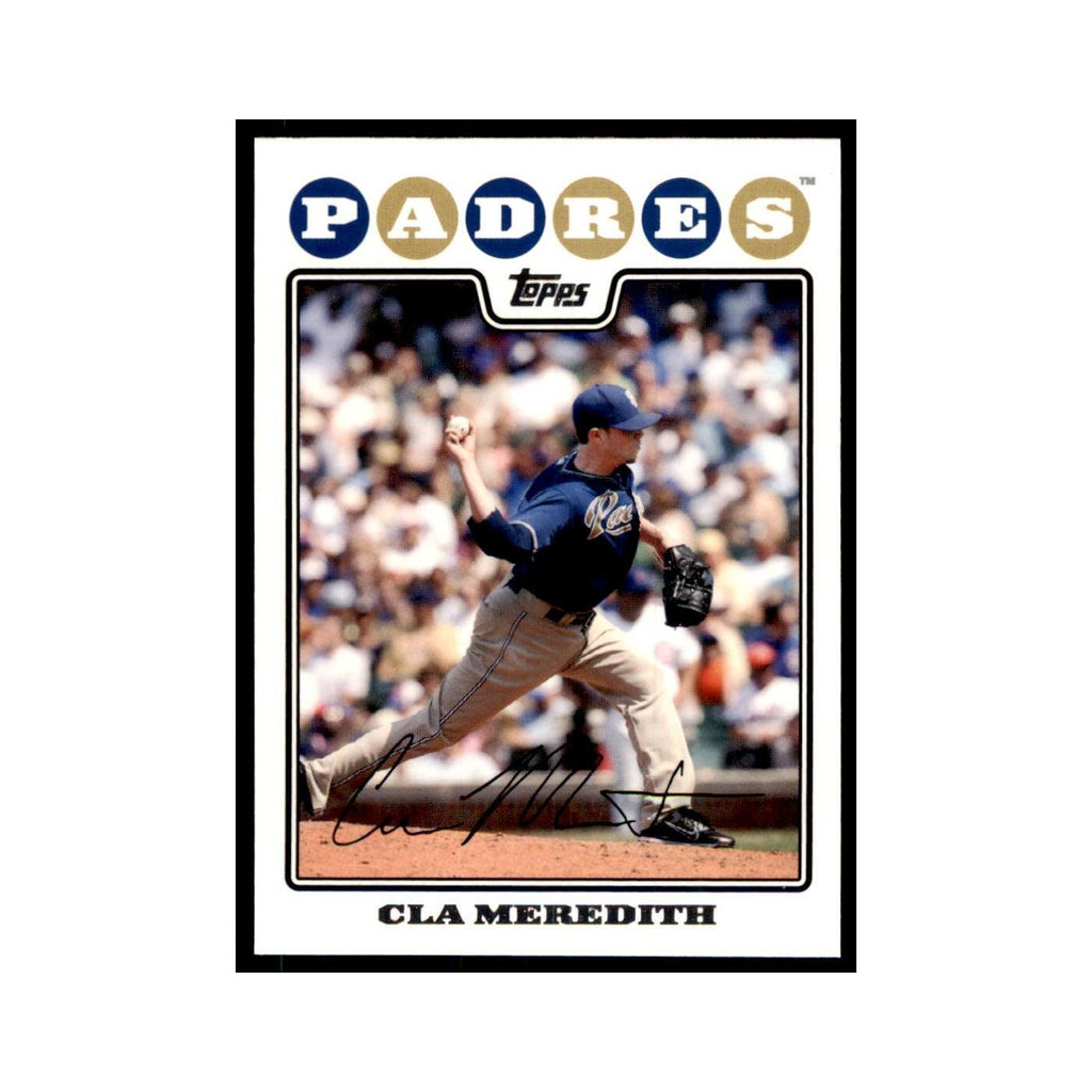 Cla Meredith 2008 Topps #497 Baseball Cards Baseball Card NM