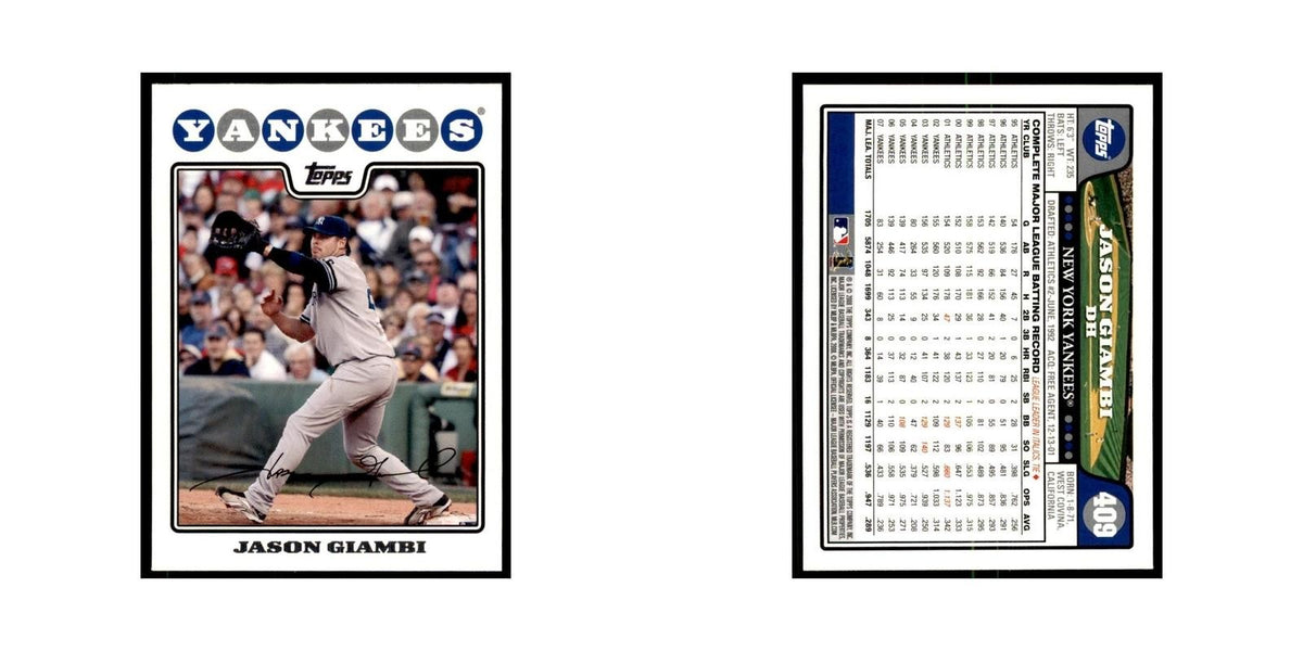 Jason Giambi 2008 Topps #409 Baseball Cards Baseball Card NM