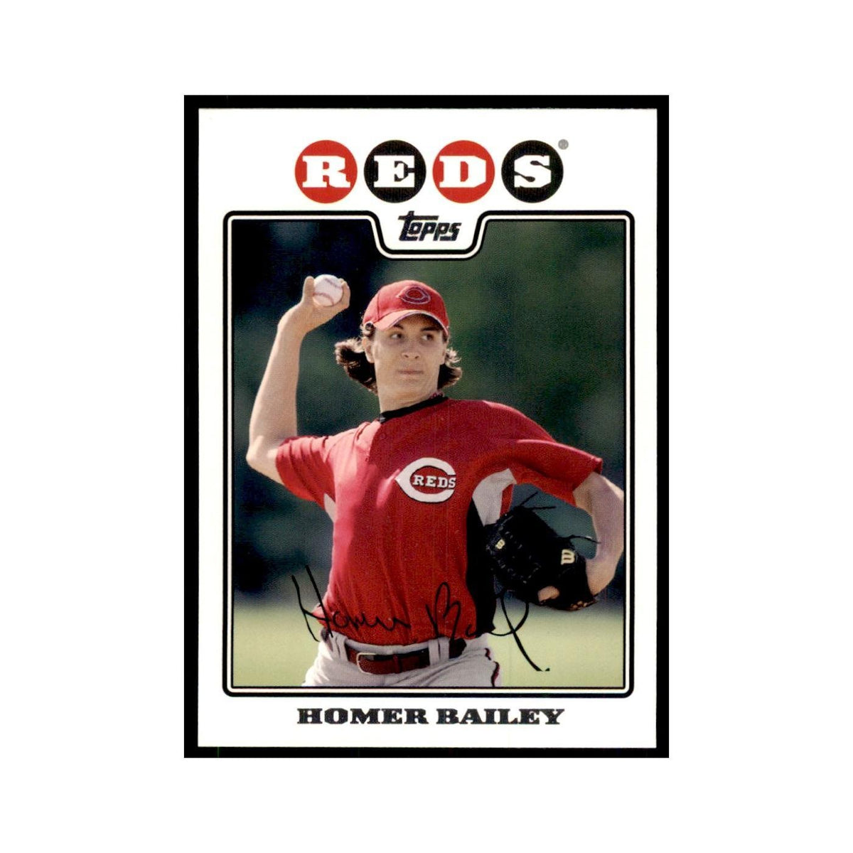 Homer Bailey 2008 Topps #570 Baseball Cards Baseball Card NM