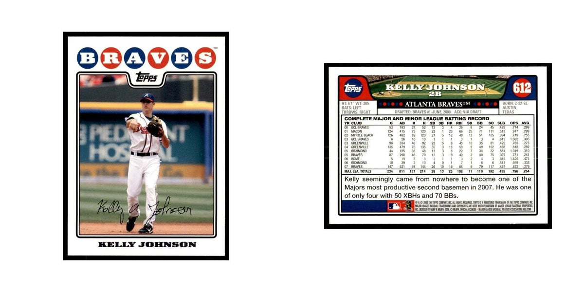 Kelly Johnson 2008 Topps #612 Baseball Cards Baseball Card NM