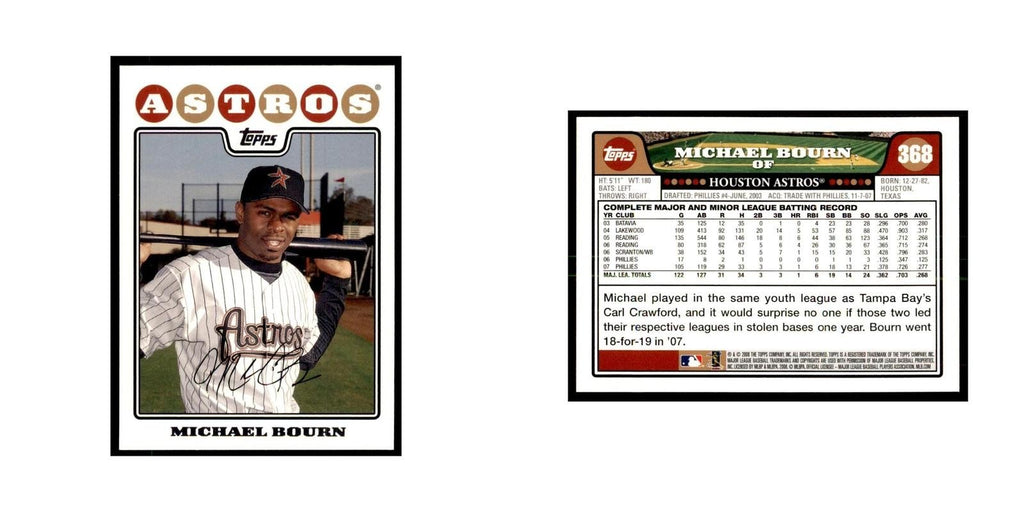 Michael Bourn 2008 Topps #368 Baseball Cards Baseball Card NM
