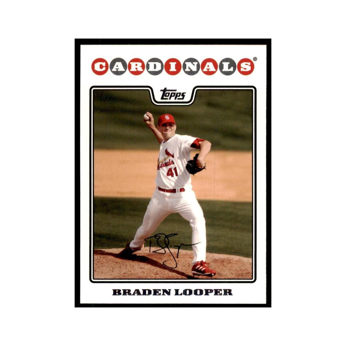 Braden Looper 2008 Topps #449 Baseball Cards Baseball Card NM