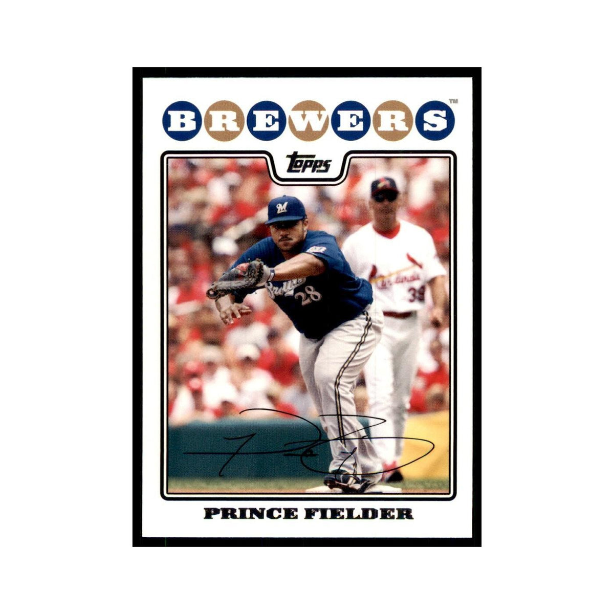 Prince Fielder 2008 Topps #450 Baseball Cards Baseball Card NM