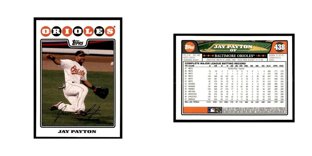 Jay Payton 2008 Topps #438 Baseball Cards Baseball Card NM