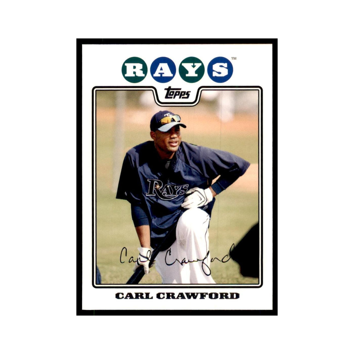 Carl Crawford 2008 Topps #345 Baseball Cards Baseball Card NM