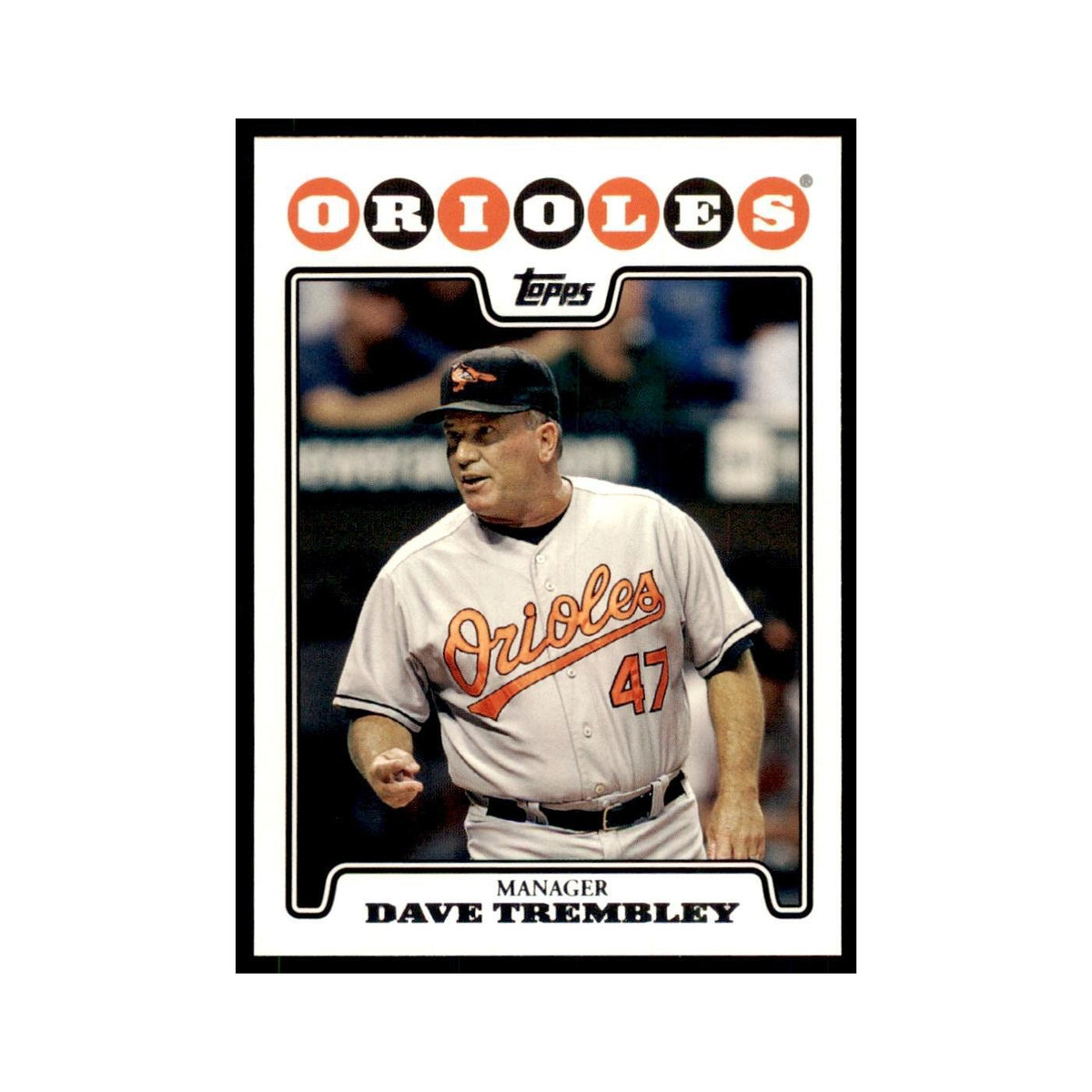 Dave Trembley 2008 Topps #589 Baseball Cards Baseball Card NM