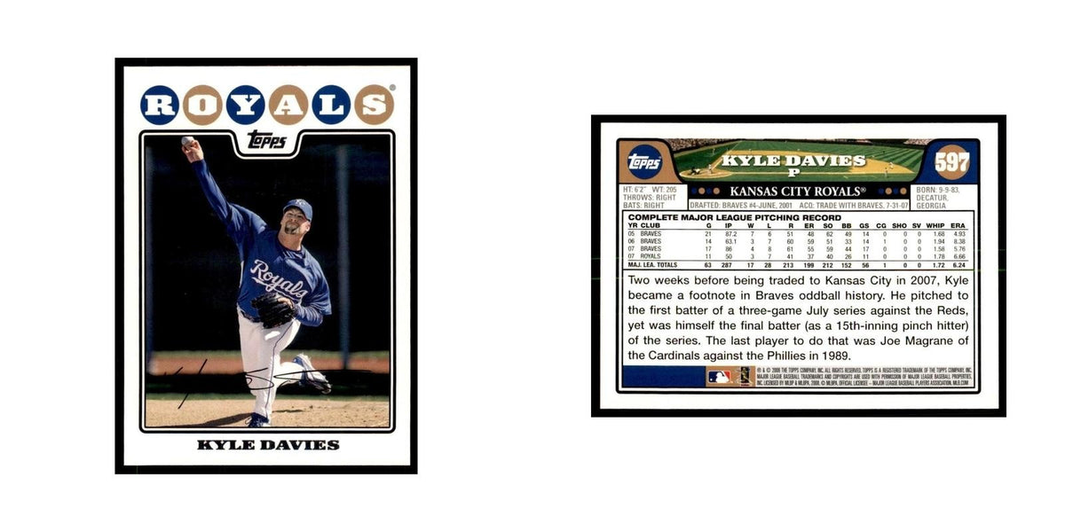 Kyle Davies 2008 Topps #597 Baseball Cards Baseball Card NM