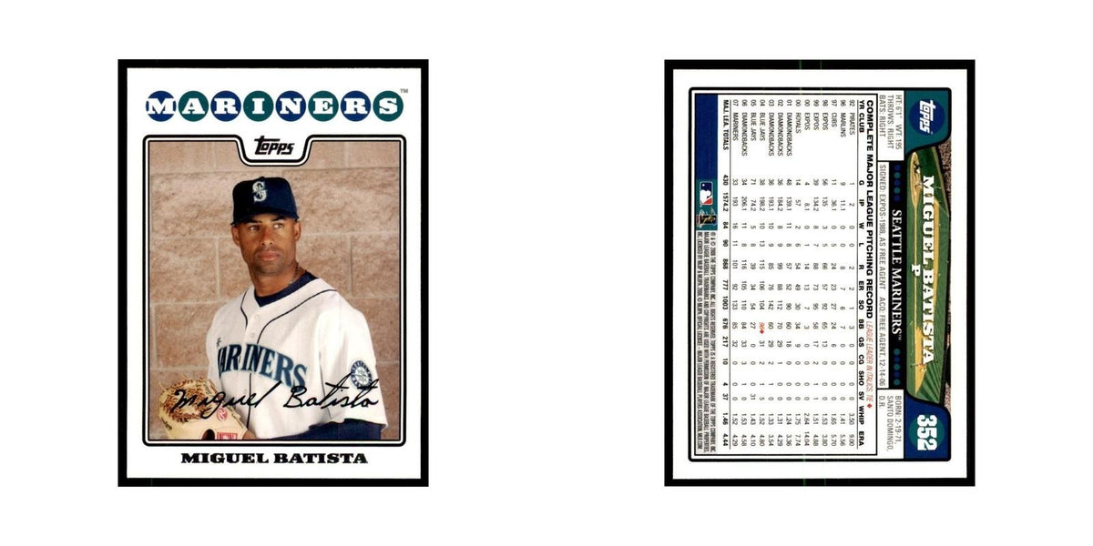 Miguel Batista 2008 Topps #352 Baseball Cards Baseball Card NM