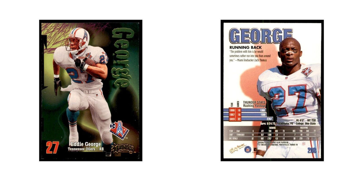 Eddie George 1998 SkyBox Thunder #208 Football Cards Football Card NM
