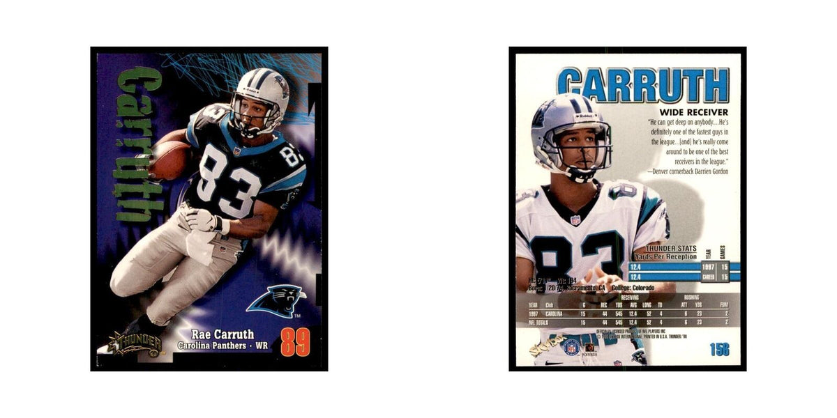 Rae Carruth 1998 SkyBox Thunder #156 Football Cards Football Card NM