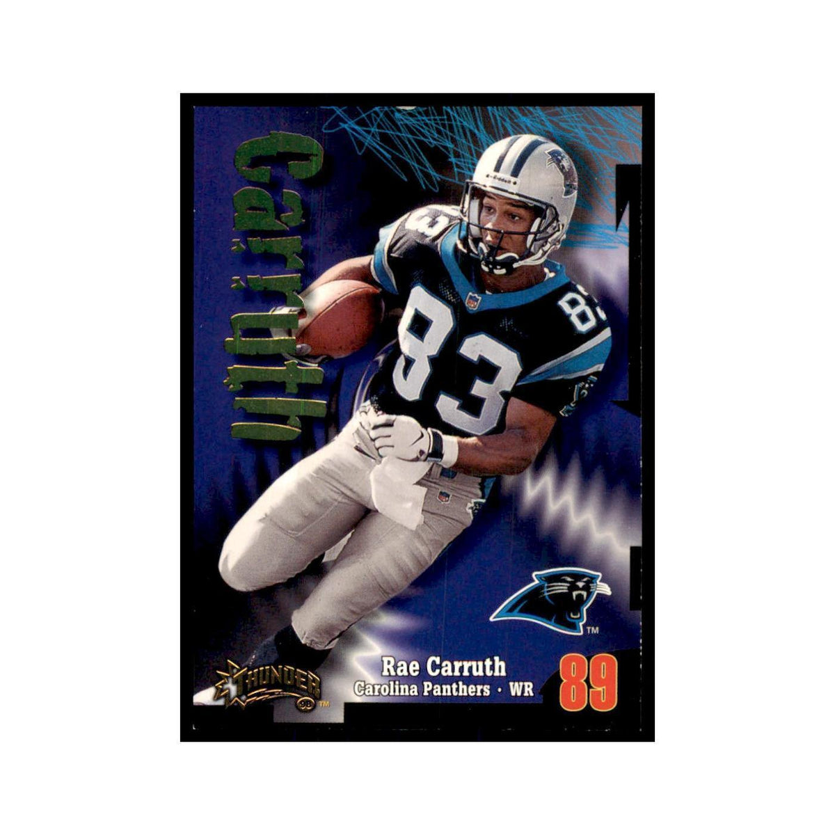 Rae Carruth 1998 SkyBox Thunder #156 Football Cards Football Card NM
