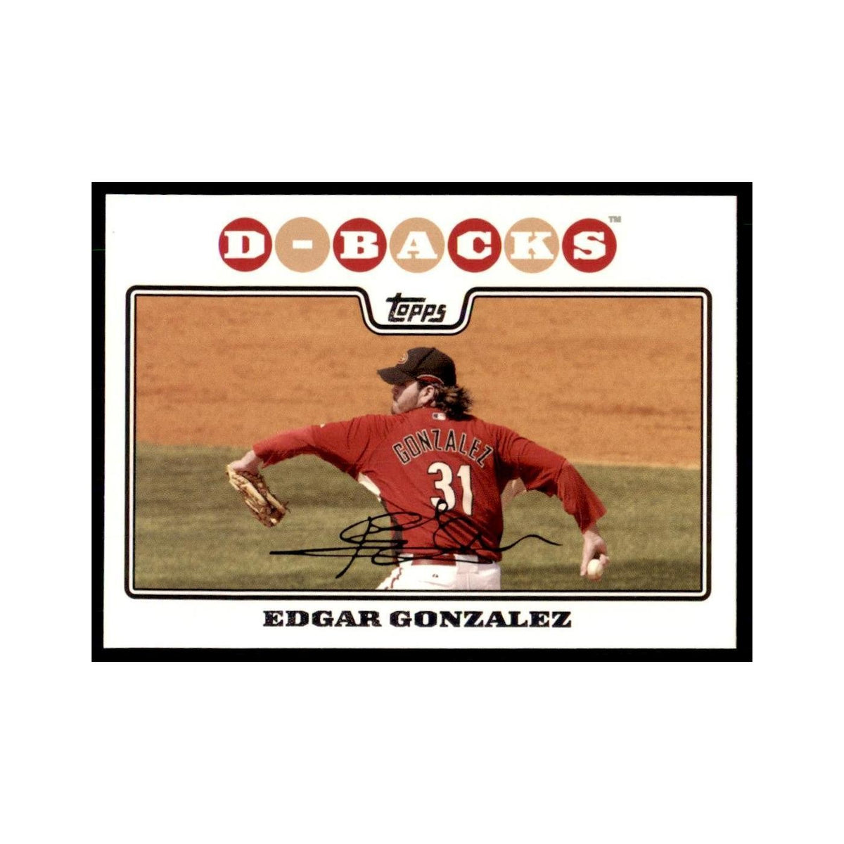 Edgar Gonzalez 2008 Topps #247 Baseball Cards Baseball Card NM