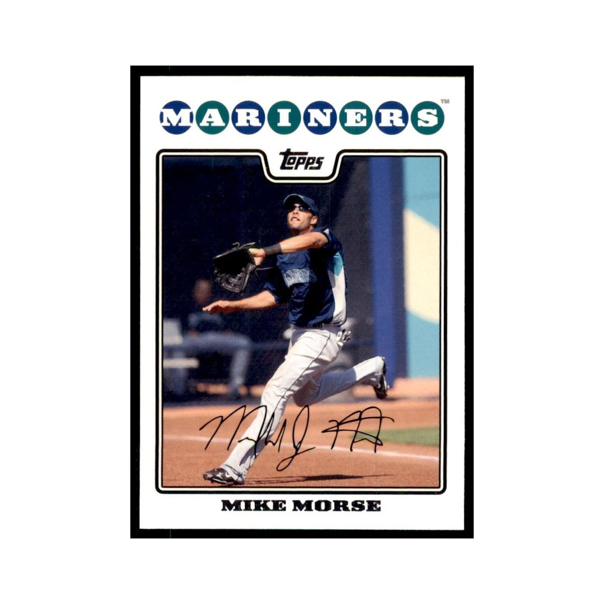 Mike Morse 2008 Topps #594 Baseball Cards Baseball Card NM