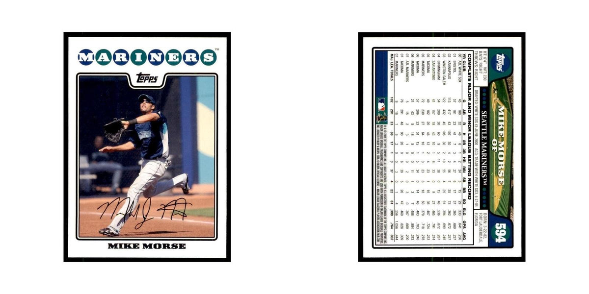Mike Morse 2008 Topps #594 Baseball Cards Baseball Card NM