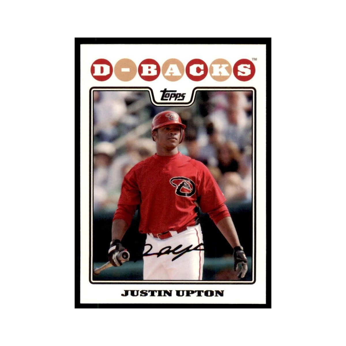 Justin Upton 2008 Topps #130 Baseball Cards Baseball Card NM