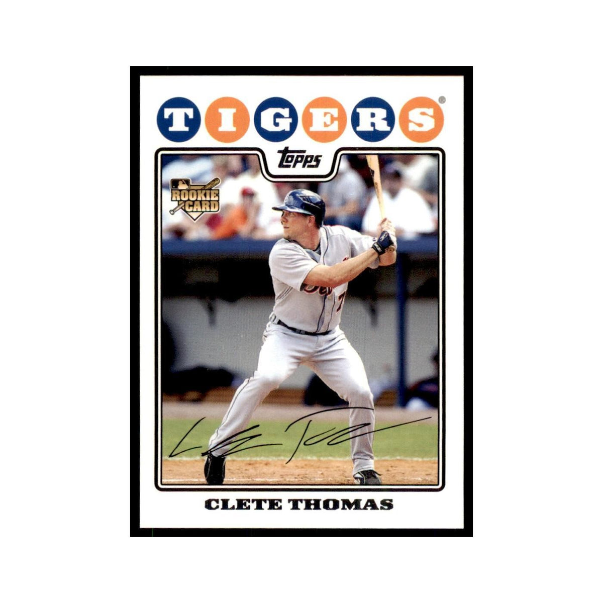 Clete Thomas Rookie 2008 Topps #539 Baseball Cards Baseball Card NM