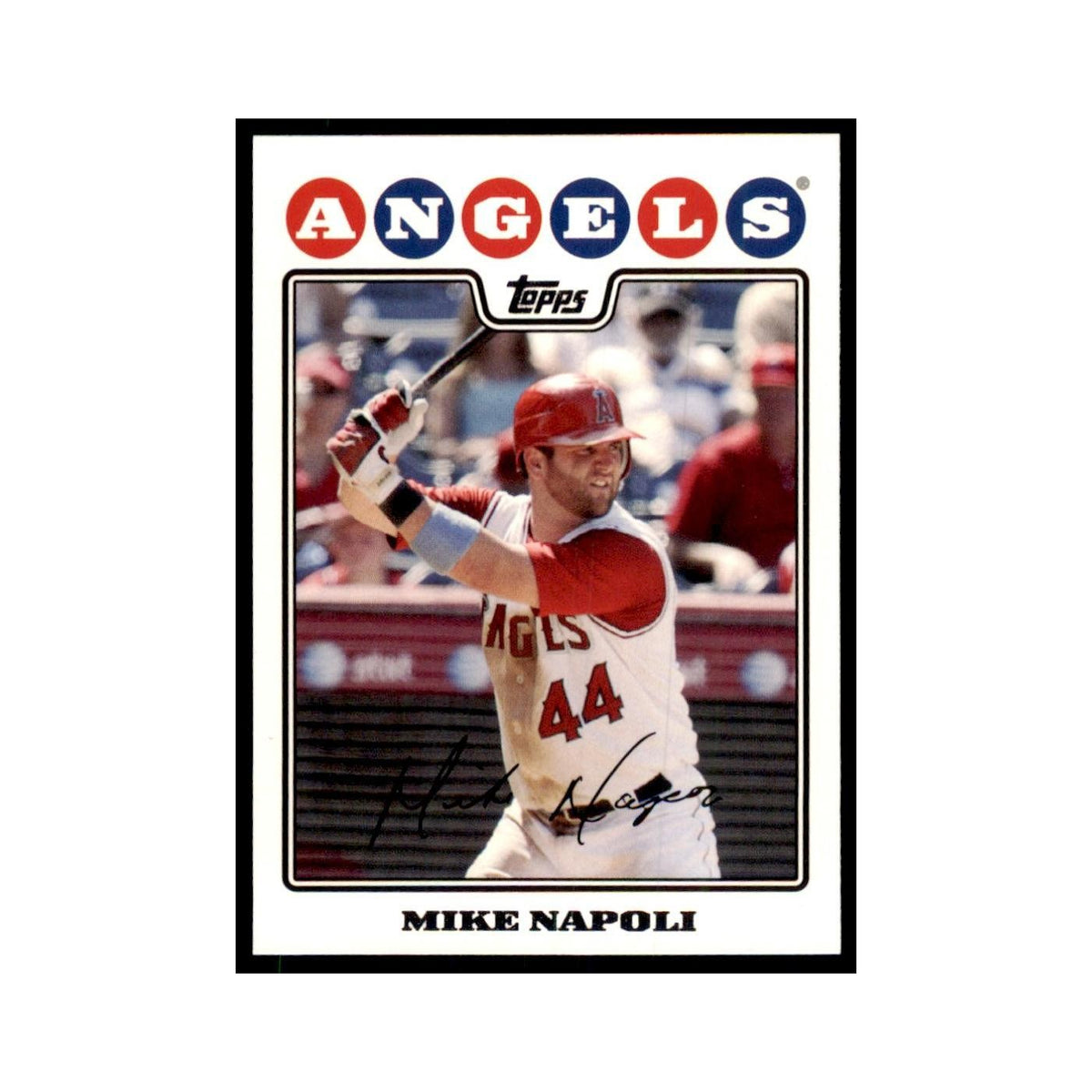 Mike Napoli 2008 Topps #73 Baseball Cards Baseball Card NM