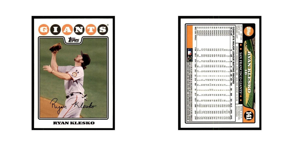 Ryan Klesko 2008 Topps #141 Baseball Cards Baseball Card NM