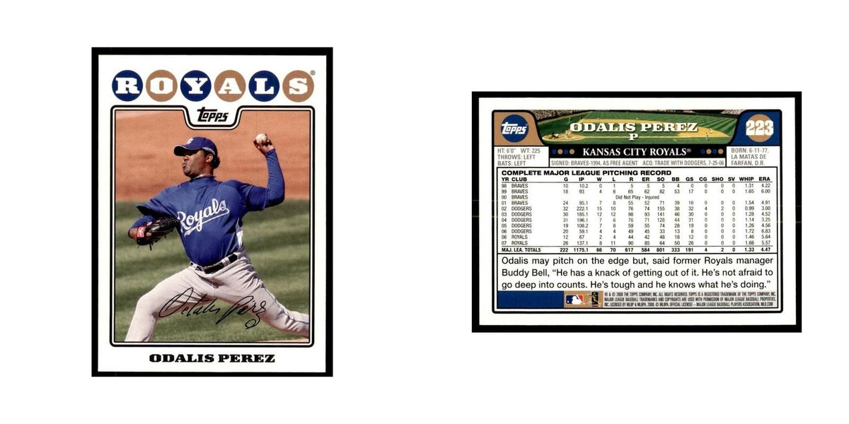 Odalis Perez 2008 Topps #223 Baseball Cards Baseball Card NM