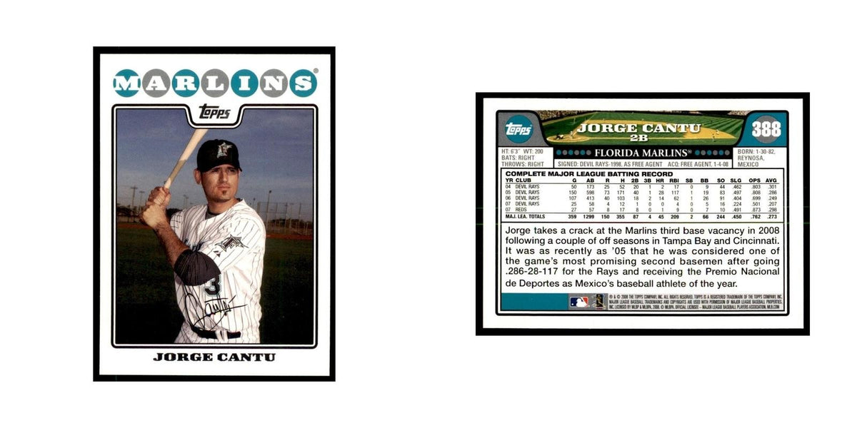 Jorge Cantu 2008 Topps #388 Baseball Cards Baseball Card NM