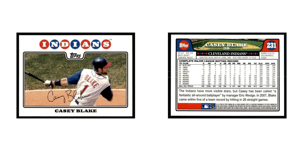 Casey Blake 2008 Topps #231 Baseball Cards Baseball Card NM