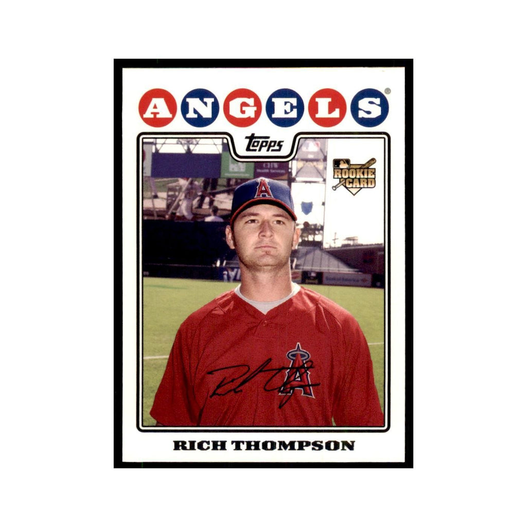 Rich Thompson Rookie 2008 Topps #62 Baseball Cards Baseball Card NM