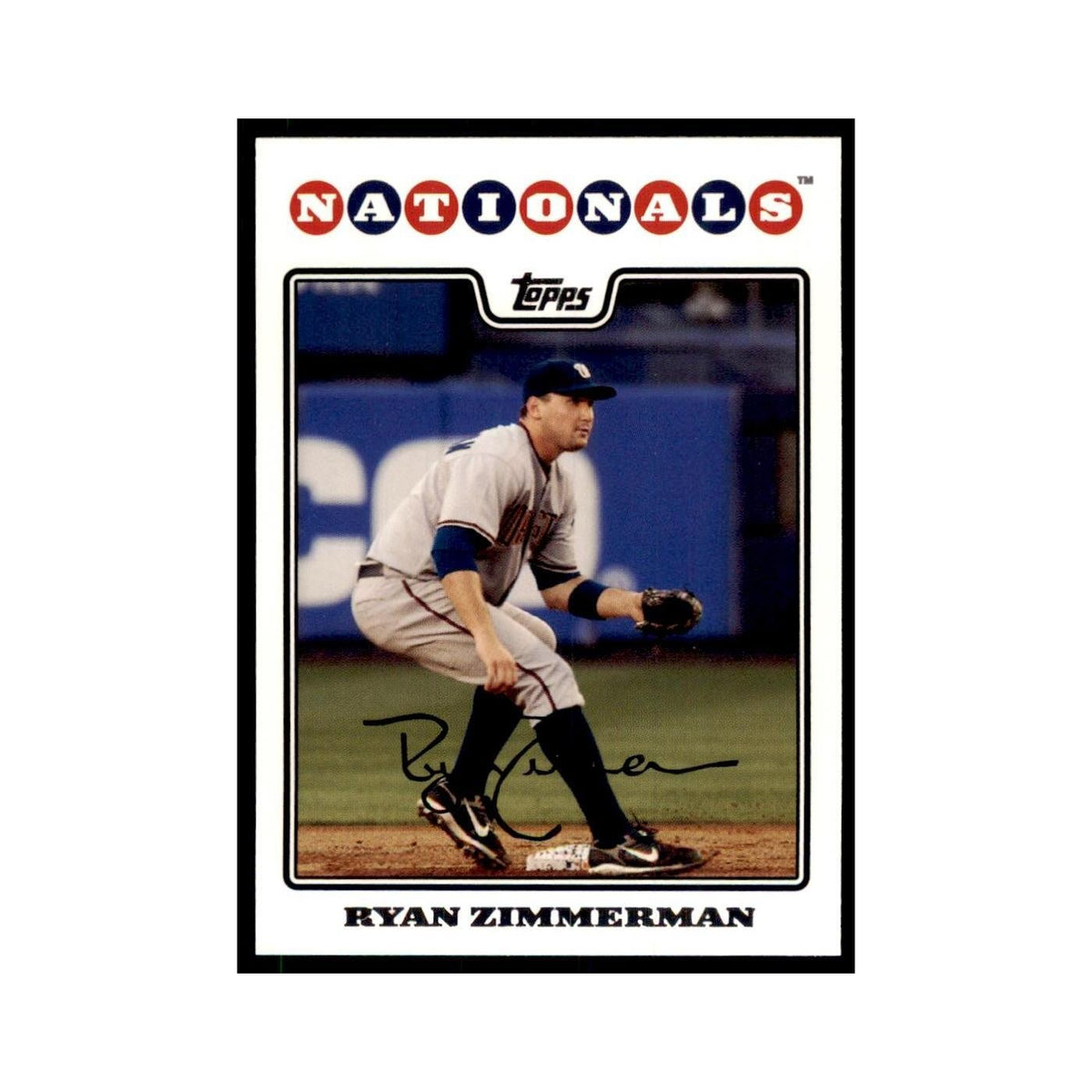 Ryan Zimmerman 2008 Topps #530 Baseball Cards Baseball Card NM