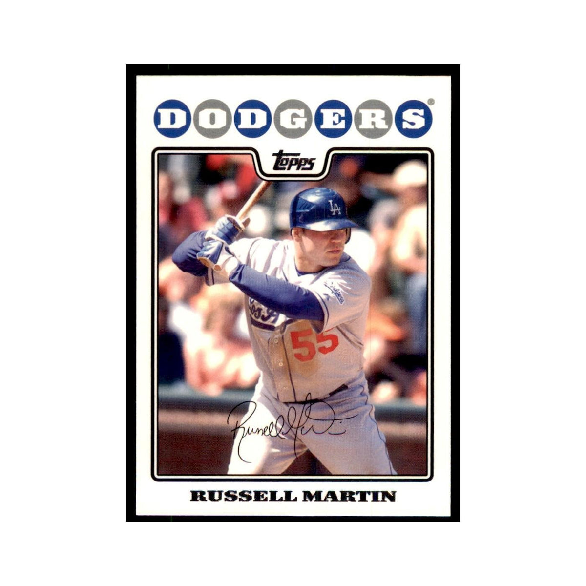 Russell Martin 2008 Topps #190 Baseball Cards Baseball Card NM