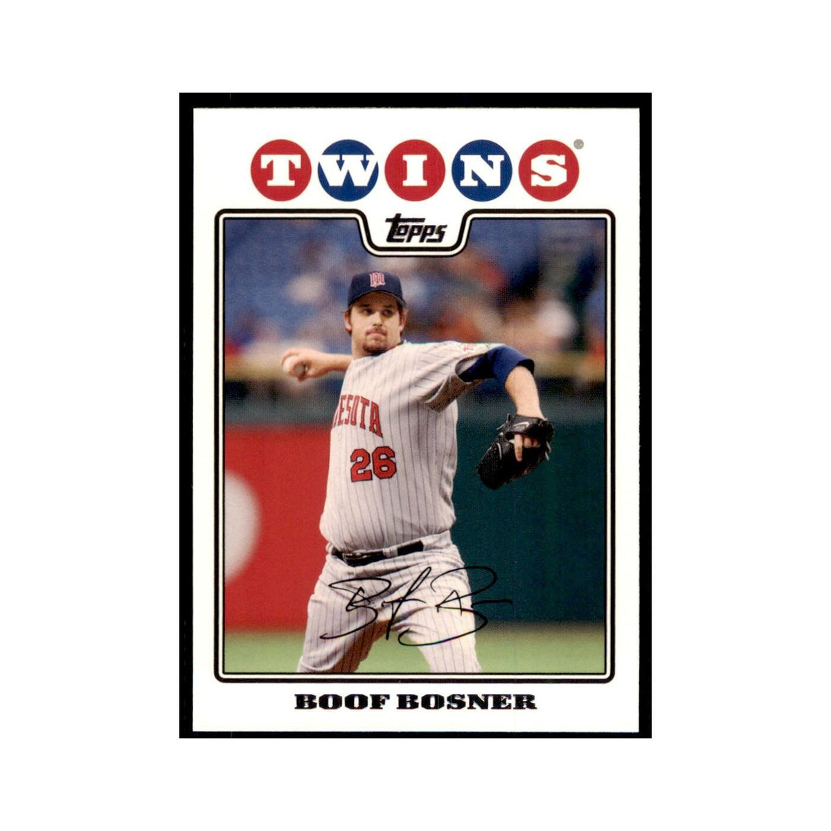 Boof Bonser 2008 Topps #117 Baseball Cards Baseball Card NM
