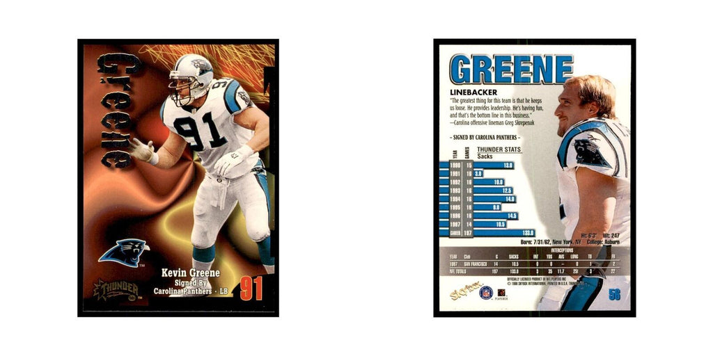 Kevin Greene 1998 SkyBox Thunder #56 Football Cards Football Card NM