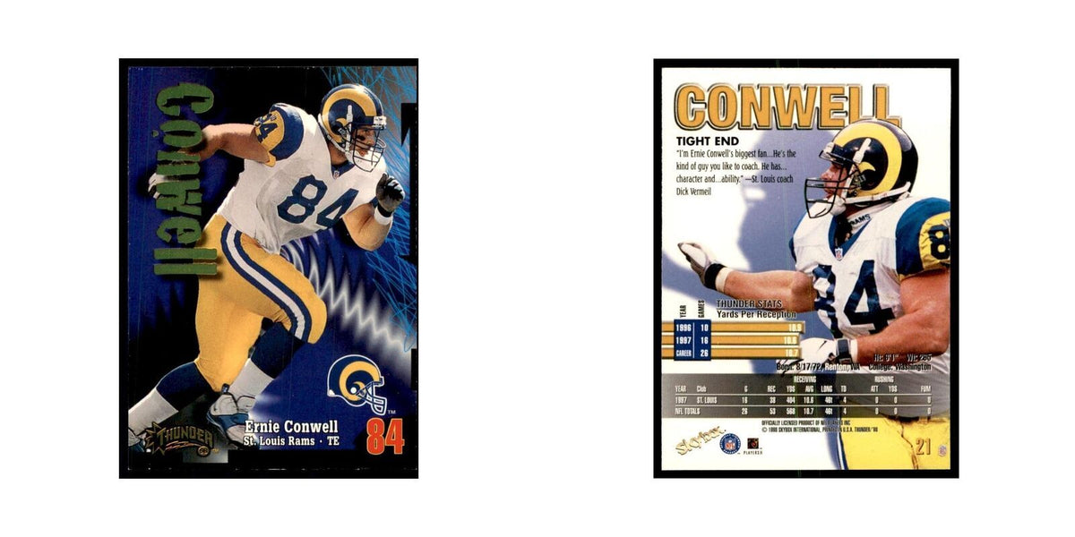 Ernie Conwell 1998 SkyBox Thunder #21 Football Cards Football Card NM