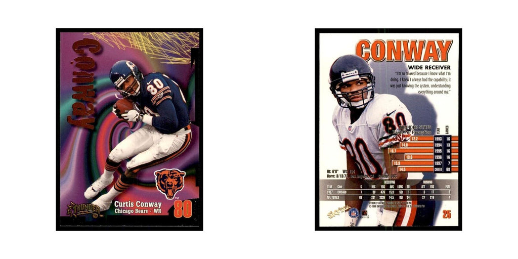 Curtis Conway 1998 SkyBox Thunder #25 Football Cards Football Card NM