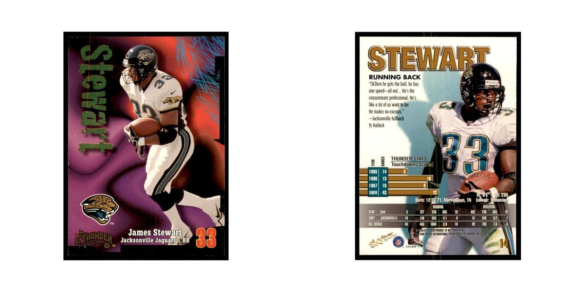James Stewart 1998 SkyBox Thunder #14 Football Cards Football Card NM