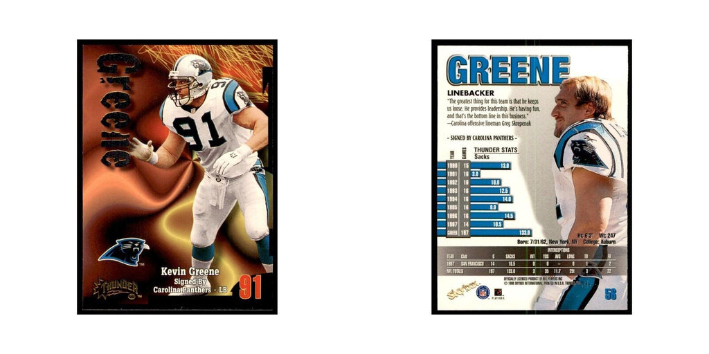 Kevin Greene 1998 SkyBox Thunder #56 Football Cards Football Card NM