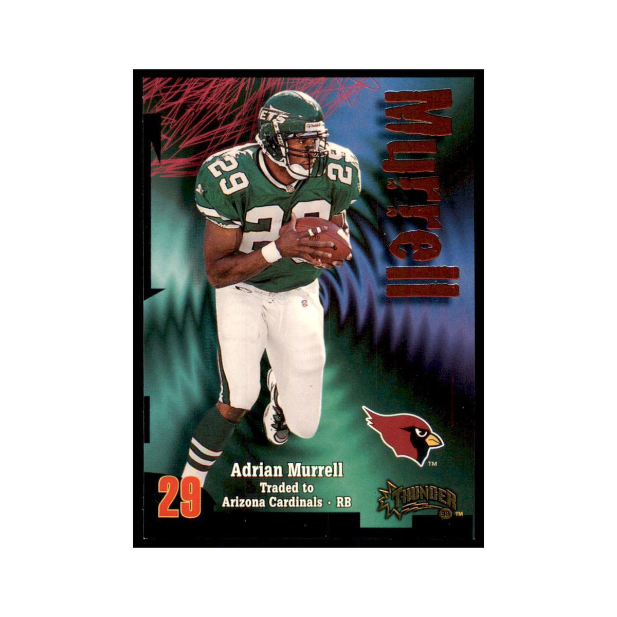 Adrian Murrell 1998 SkyBox Thunder #153 Football Cards Football Card NM