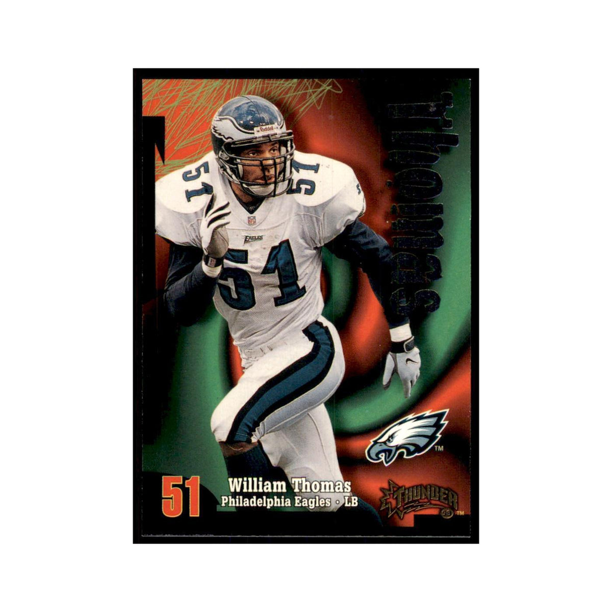 William Thomas 1998 SkyBox Thunder #91 Football Cards Football Card NM