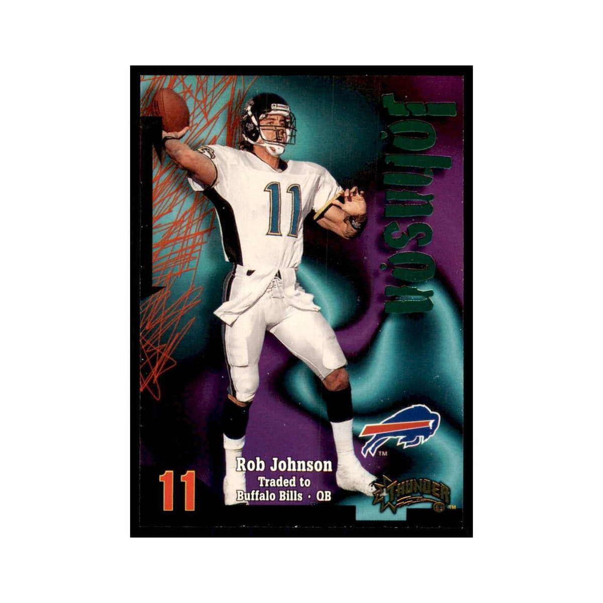 Rob Johnson 1998 SkyBox Thunder #98 Football Cards Football Card NM