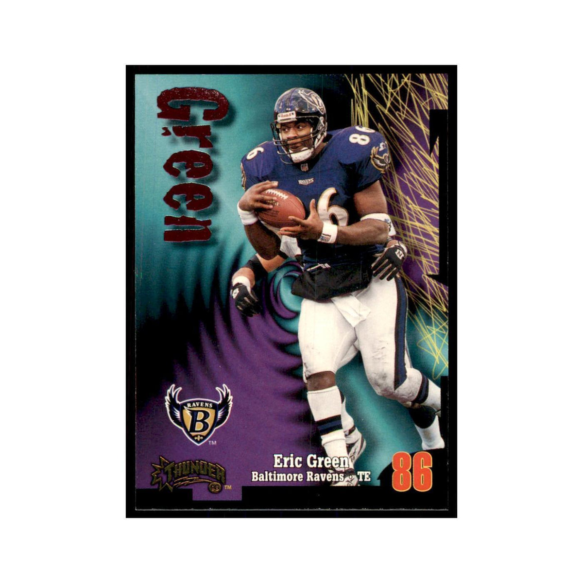 Eric Green 1998 SkyBox Thunder #99 Football Cards Football Card NM
